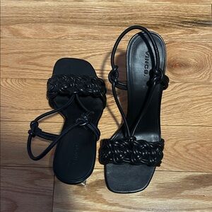 Vince Women's Black Braided Sandals